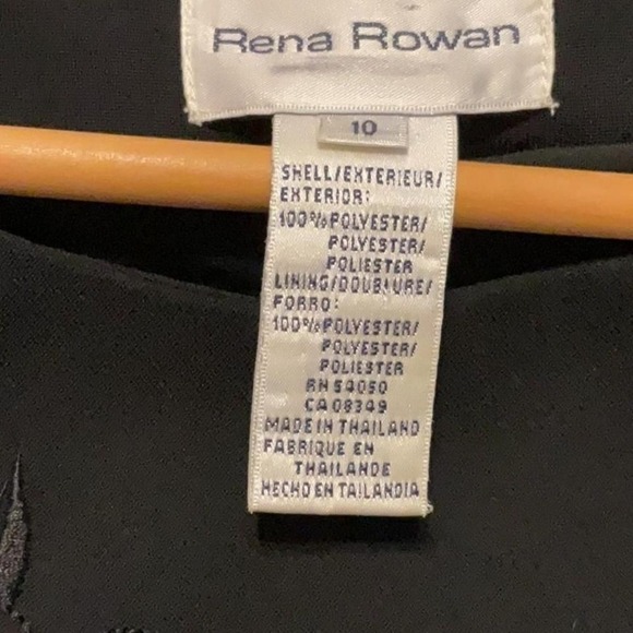 Rena Roan black embroidered witchy mystical maxi size 10 - Picture 4 of 7